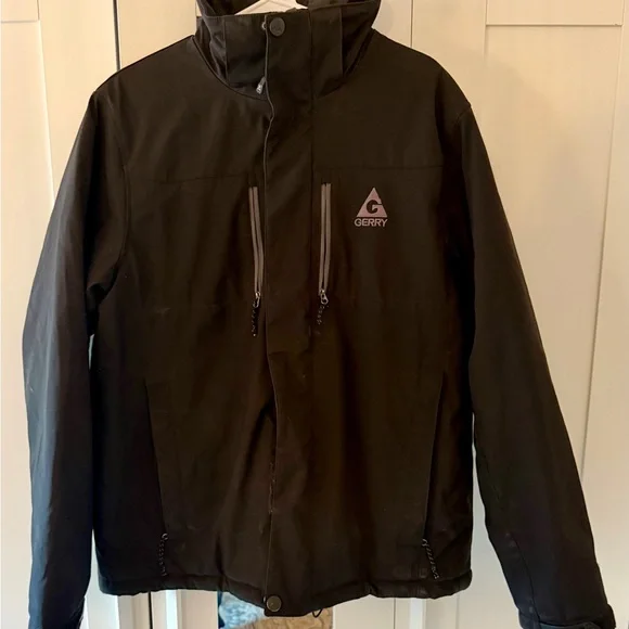 Gerry Men’s Insulated Quilted Puffer Jacket - Black - Size large - Picture 1 of 14